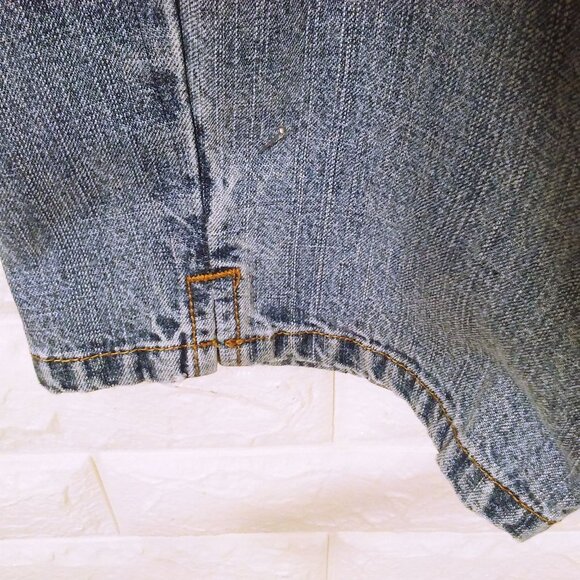 90s Halston Jeanswear (12) Light Blue Denim Mom Jeans Capris Pants 5-Pocket - Picture 12 of 12